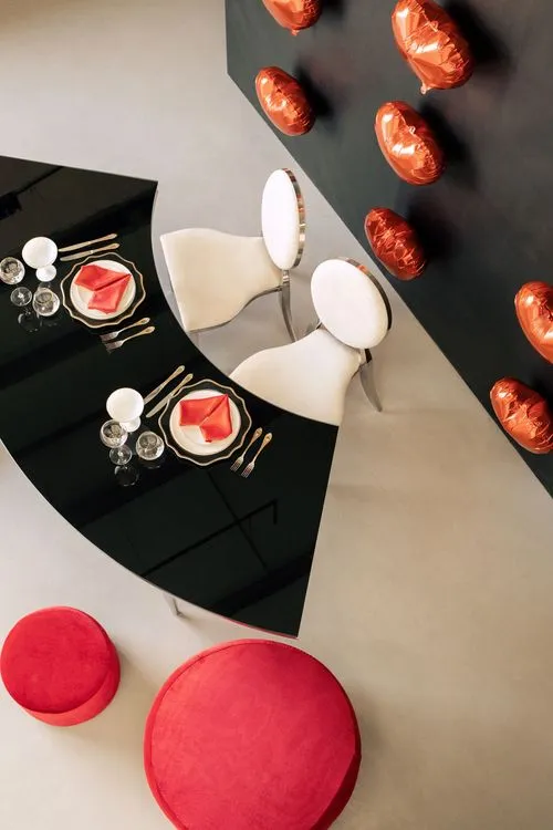 Modern Valentine’s Duo — Serpentine, Black & Red Accents