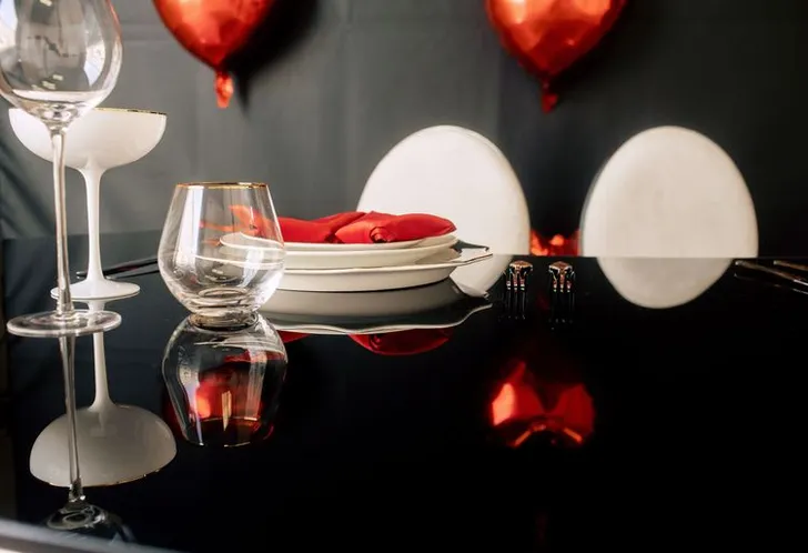 Modern Valentine’s Duo — Serpentine, Black & Red Accents