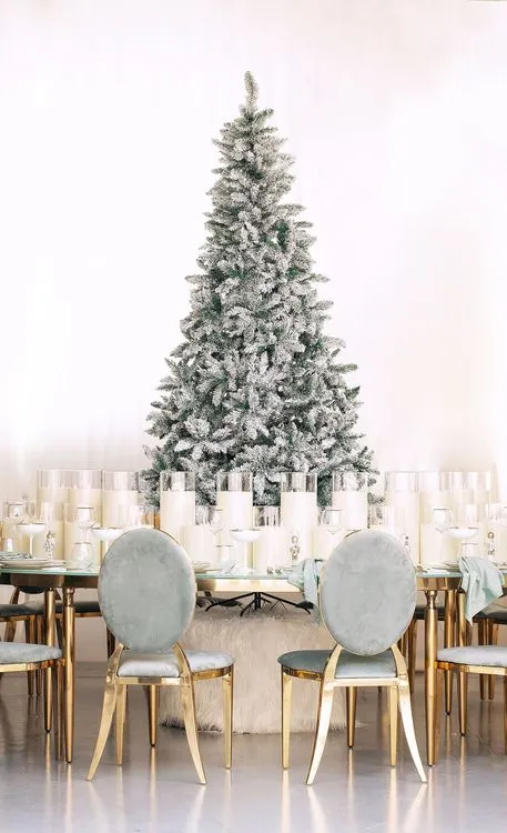 Nutcracker-Inspired Round — Fern Greens, Gold, Tree in Center