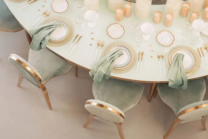 Nutcracker-Inspired Round — Fern Greens, Gold, Tree in Center