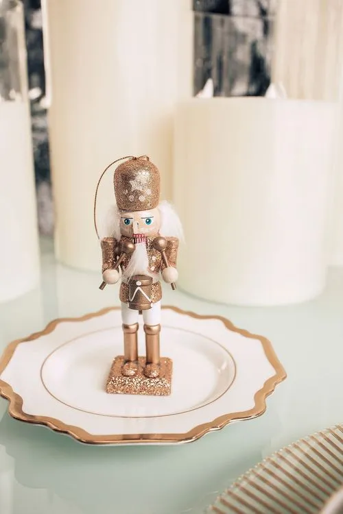 Nutcracker-Inspired Round — Fern Greens, Gold, Tree in Center