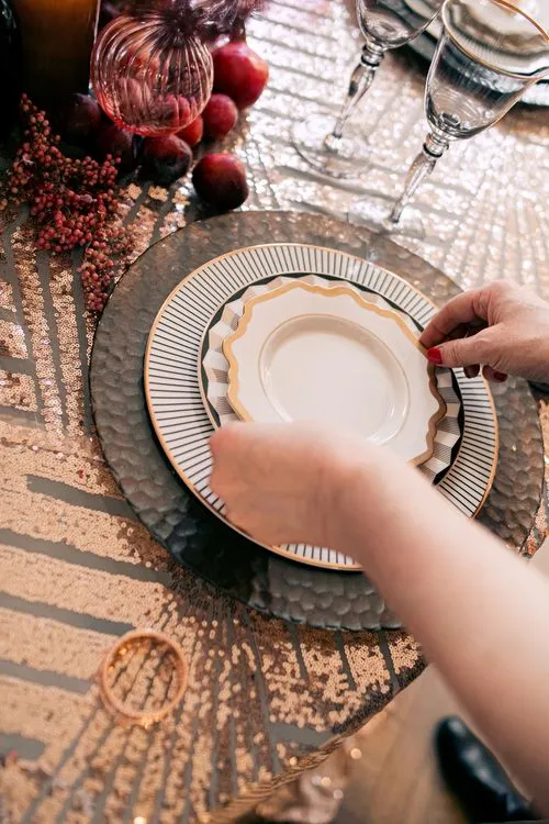 Opulent Florals in Cocoa & Nude — Round Table