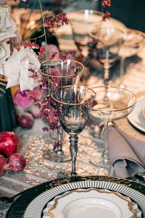 Opulent Florals in Cocoa & Nude — Round Table