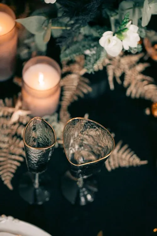 Smoky Goblets — Black Round Table