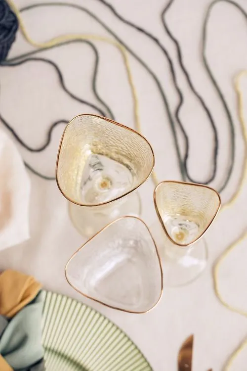 Soft green table setting with embroidery hoops