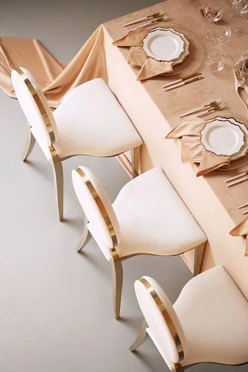 Soft Peach Tablescape