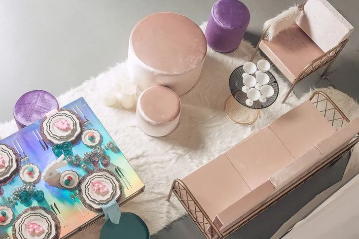 Unicorn & Hologram Shine — Kids Tablescape