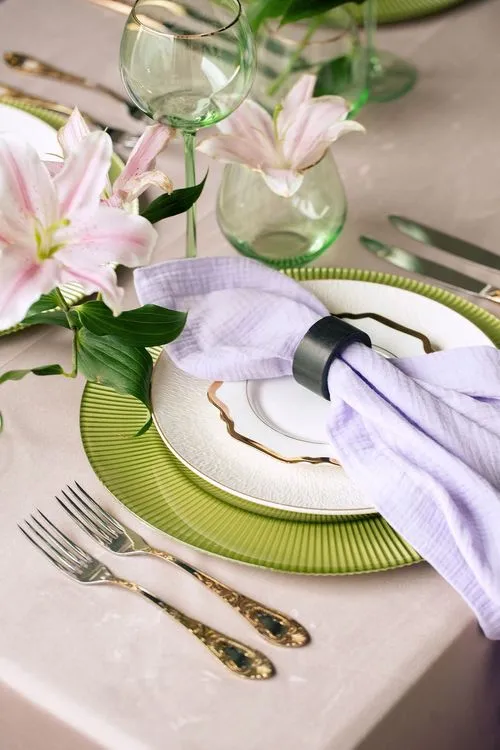 Velvet chairs lilac green shades