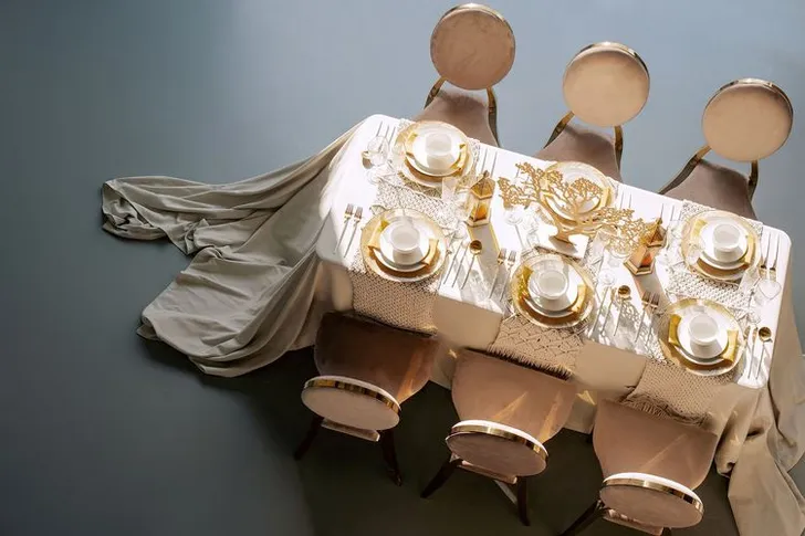 Velvet lounge tablescape cozy seating