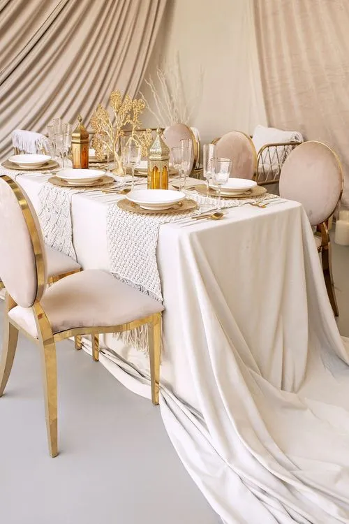 Velvet lounge tablescape cozy seating