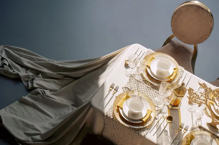 Velvet lounge tablescape cozy seating