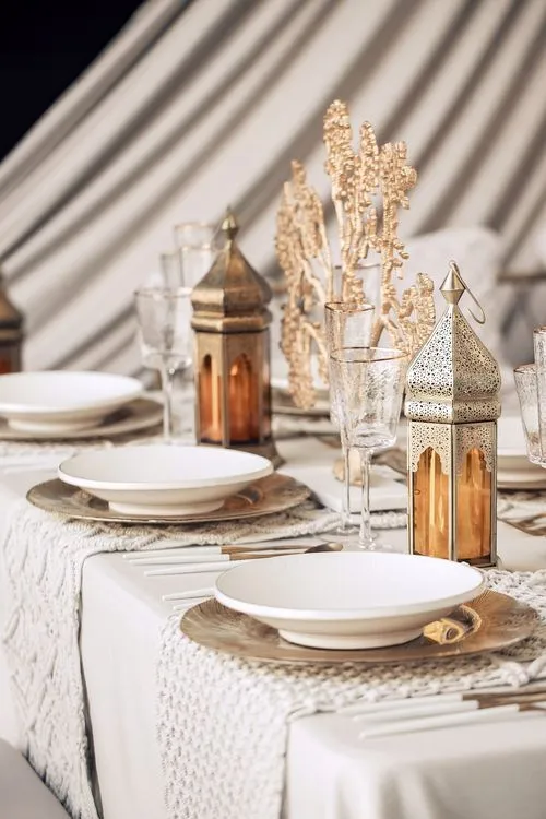 Velvet lounge tablescape cozy seating