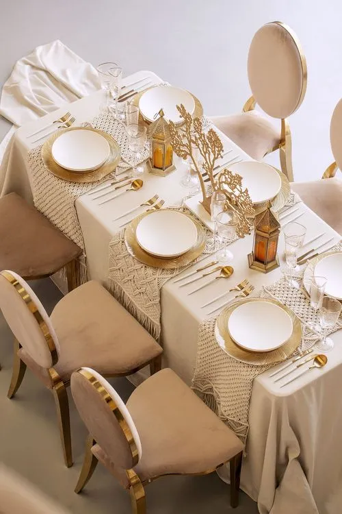 Velvet lounge tablescape cozy seating