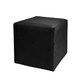 ARNO medium cube pouf, black #112