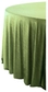 SHINY VELVET ROUND tablecloth ILER in ice green #315