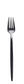 BAKER black appetizer fork