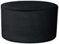 Large round NORMAN pouf, black #112