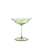 Green MUSSET cocktail glass