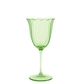 Green MUSSET wine/water glass 
