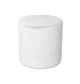 Medium round NORMAN pouf, ice white #321