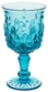 Blue TILL goblet glass