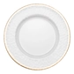 DAMRAU gold rim charger plate