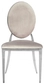 Silver DUPONT velvet chair, beige #103